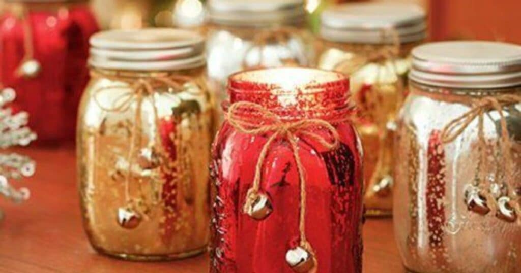 Gift-Wrapping Mason Jar Decorations
